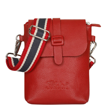 Leather Red Messenger Bag for Men & Women –Wholesale Small Crossbody Sling Bag for Travel, Work & Daily Use