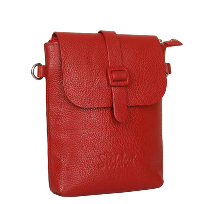 Leather Red Messenger Bag for Men & Women –Wholesale Small Crossbody Sling Bag for Travel, Work & Daily Use