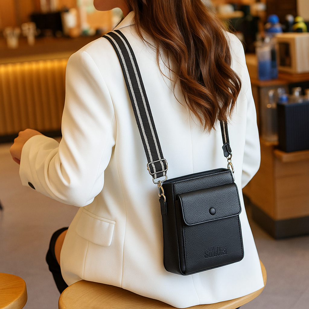 Wholesale Stylish Leather Sling Messenger Bag for Men & Women – Crossbody Bag for Work, Travel & Business Use - Black