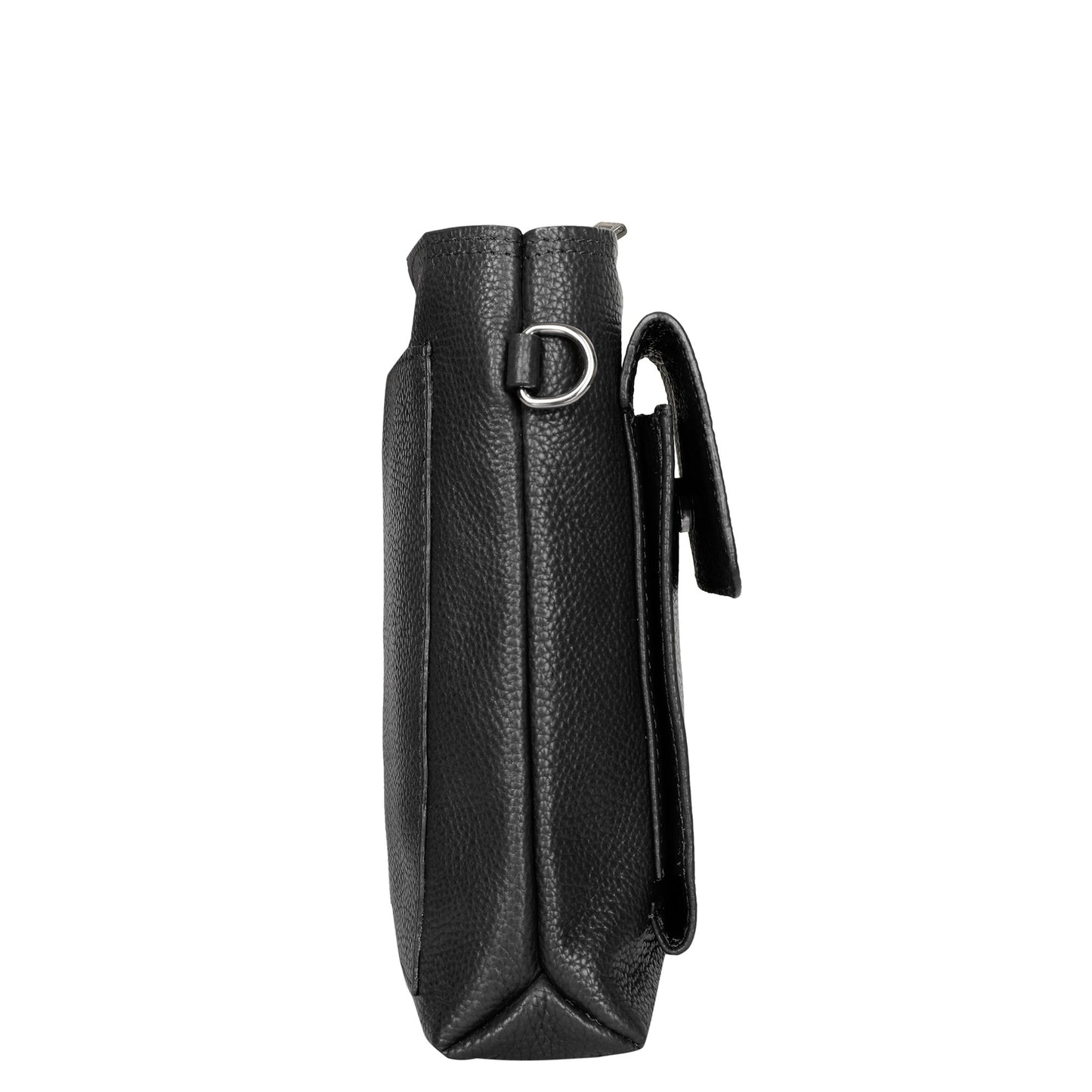 Wholesale Stylish Leather Sling Messenger Bag for Men & Women – Crossbody Bag for Work, Travel & Business Use - Black