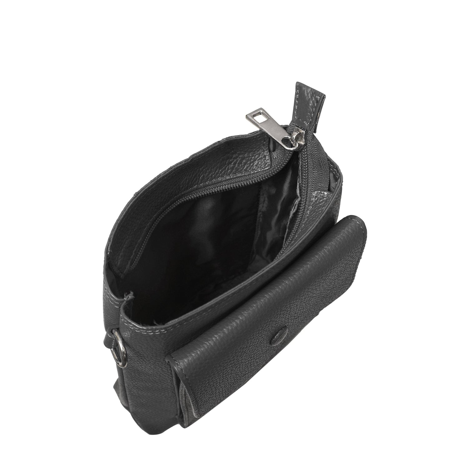 Wholesale Stylish Leather Sling Messenger Bag for Men & Women – Crossbody Bag for Work, Travel & Business Use - Black