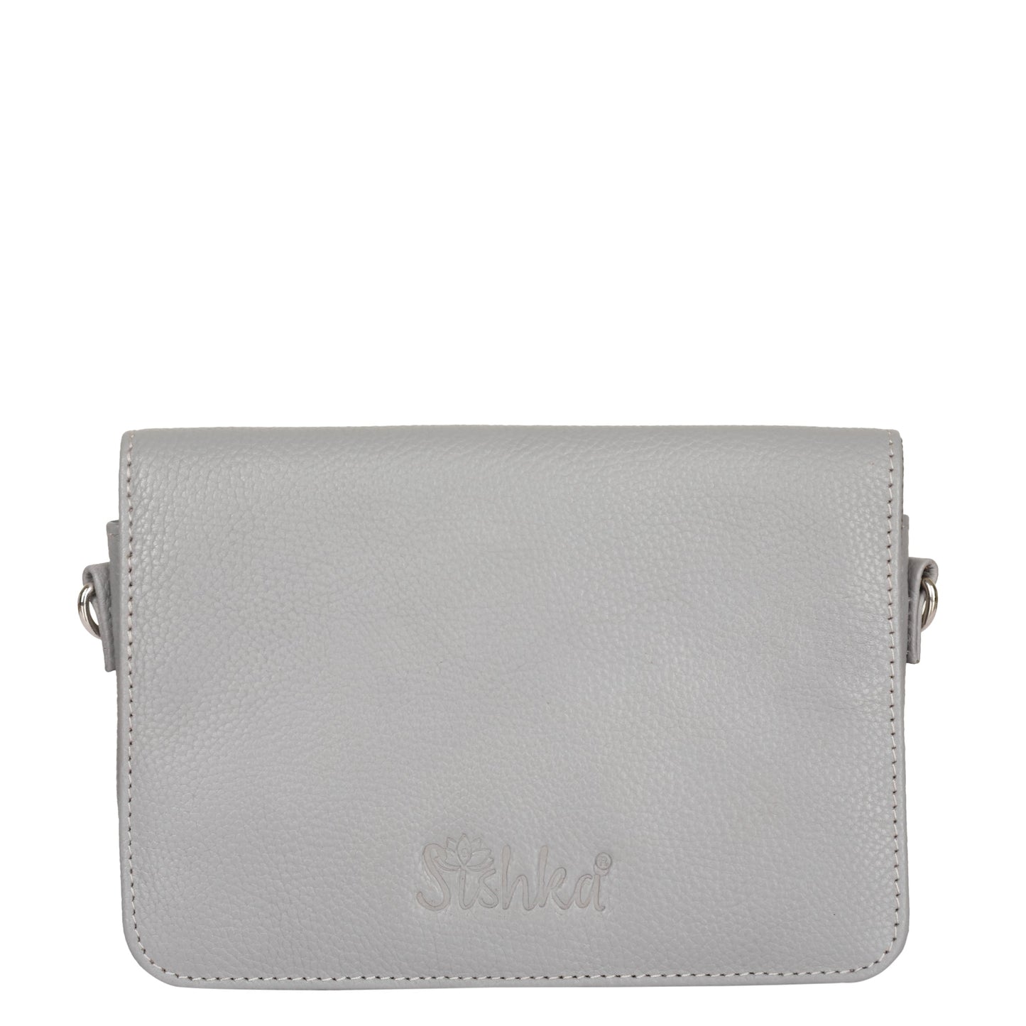 Genuine Leather Grey Crossbody Shoulder Bag for Men & Women – Wholesale Sling Messenger Bag for Travel & Daily Use