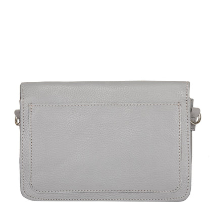 Genuine Leather Grey Crossbody Shoulder Bag for Men & Women – Wholesale Sling Messenger Bag for Travel & Daily Use