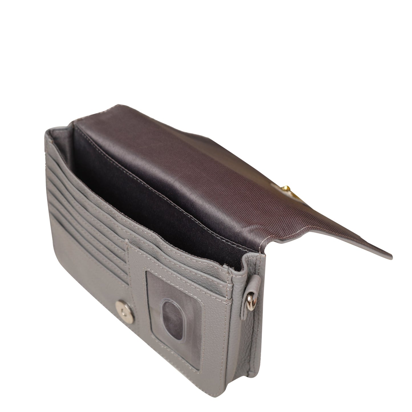 Genuine Leather Grey Crossbody Shoulder Bag for Men & Women – Wholesale Sling Messenger Bag for Travel & Daily Use