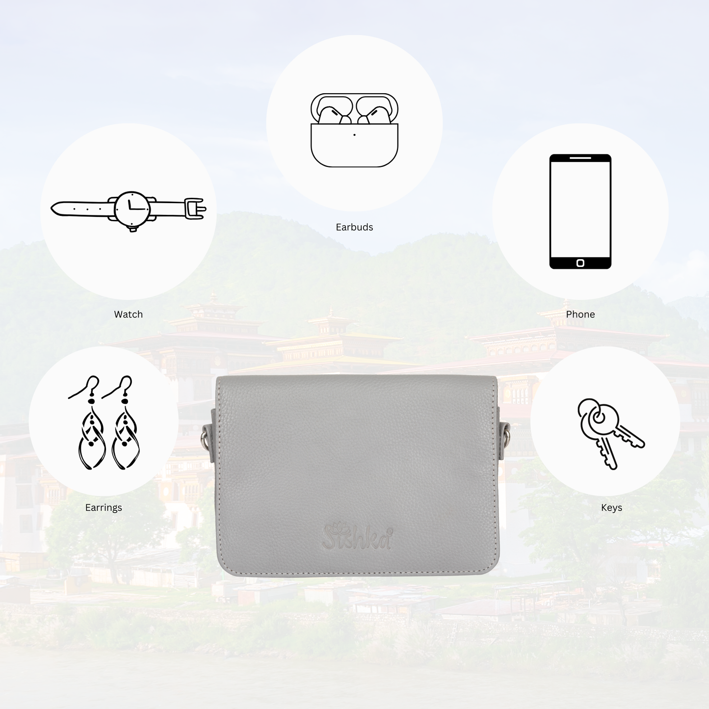 Genuine Leather Grey Crossbody Shoulder Bag for Men & Women – Wholesale Sling Messenger Bag for Travel & Daily Use