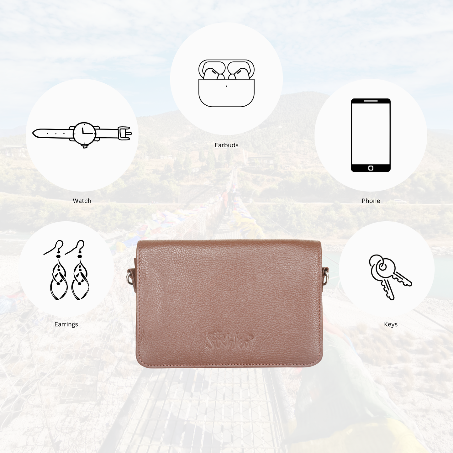 Genuine Leather Wholesale Light Brown Crossbody Shoulder Bag for Men & Women – Messenger Bag for Work, Travel & Daily Use