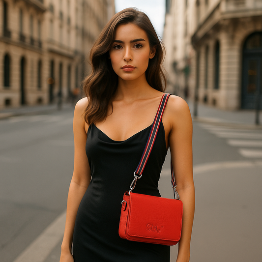 Wholesale Genuine Leather Red Crossbody Shoulder Bag for Men & Women – Sling Messenger Bag for Work & Travel