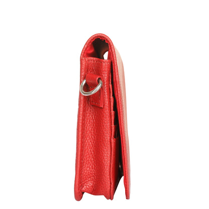 Wholesale Genuine Leather Red Crossbody Shoulder Bag for Men & Women – Sling Messenger Bag for Work & Travel