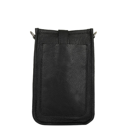 Black - Wholesale Premium Leather Crossbody Phone Sling Wallet Bag for Daily Use, Work & Travel for Men and Women