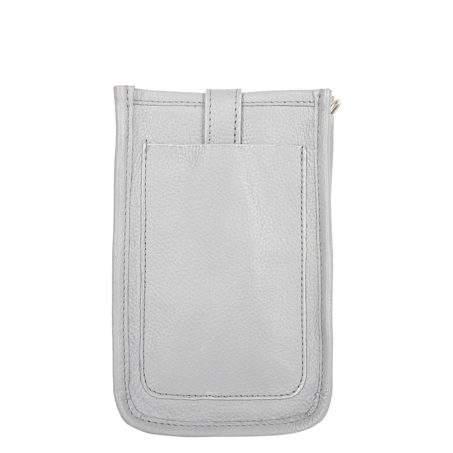 Grey -Genuine Leather Wholesale Crossbody Phone Sling Wallet Bag for Daily Use, Work & Travel for Men and Women