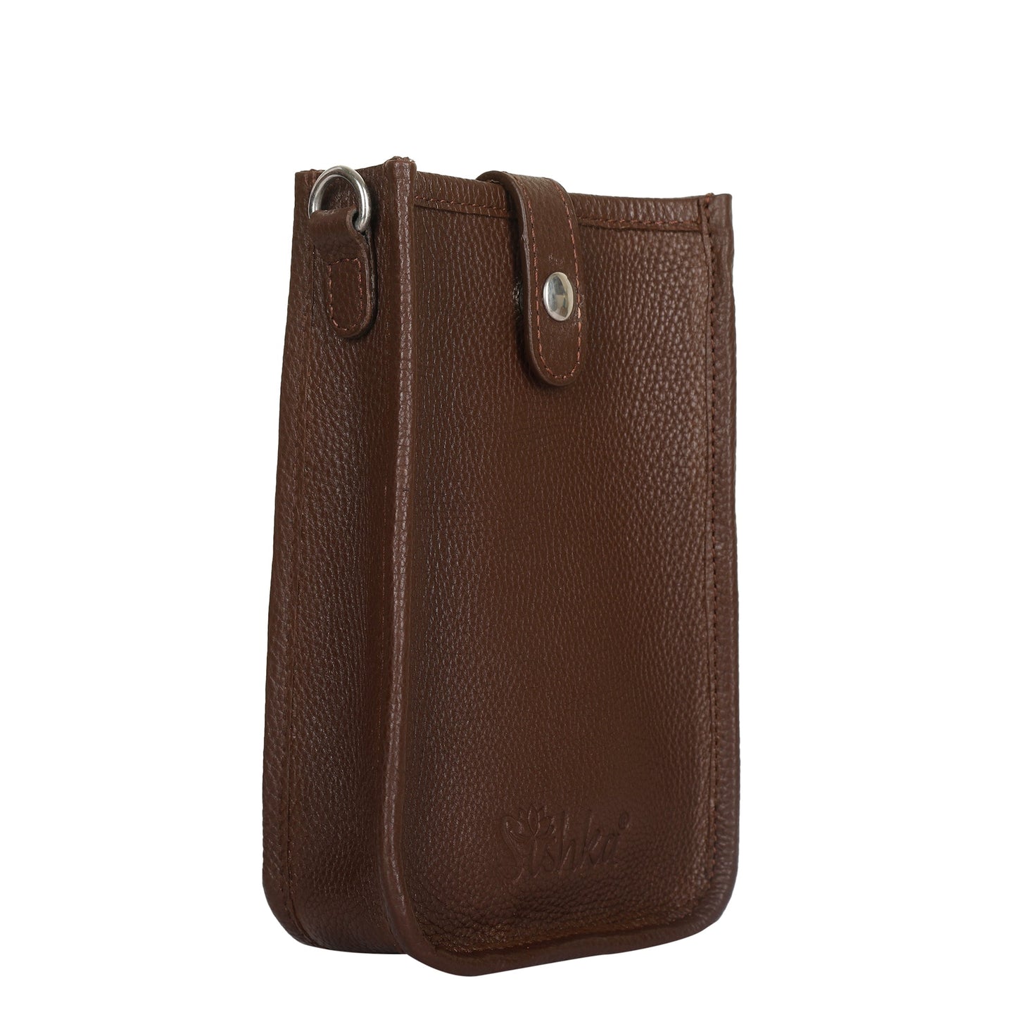 Light Brown - Wholesale  Premium Leather Crossbody Phone Sling Wallet Bag  for Daily Use, Work & Travel for Men and Women