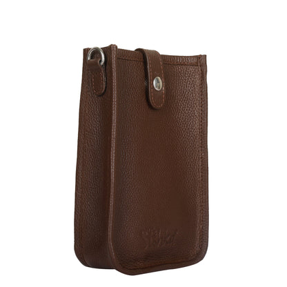 Light Brown - Wholesale  Premium Leather Crossbody Phone Sling Wallet Bag  for Daily Use, Work & Travel for Men and Women