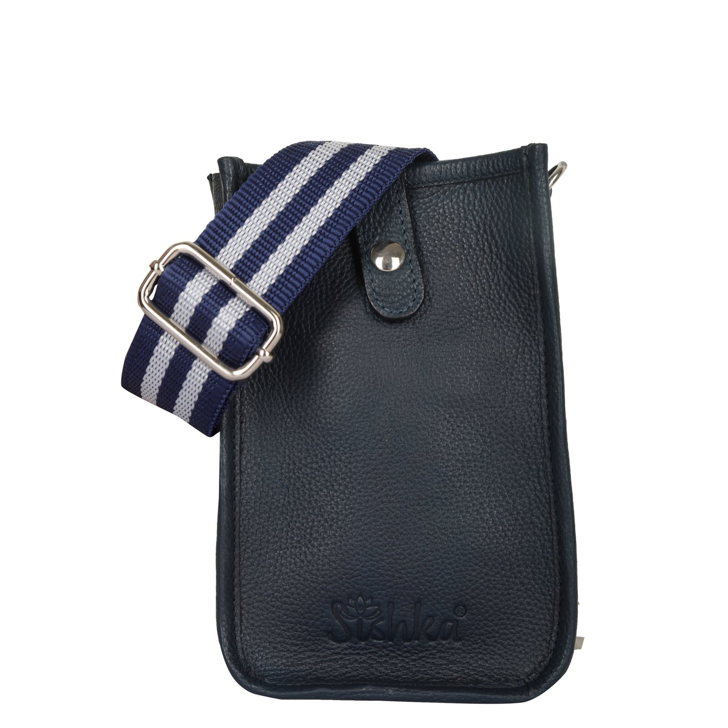 Navy Blue - Premium Leather Wholesale Crossbody Phone Sling Wallet Bag  for Daily Use, Work & Travel for Men and Women