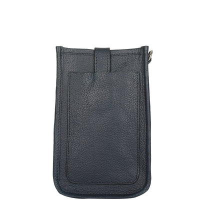 Navy Blue - Premium Leather Wholesale Crossbody Phone Sling Wallet Bag  for Daily Use, Work & Travel for Men and Women