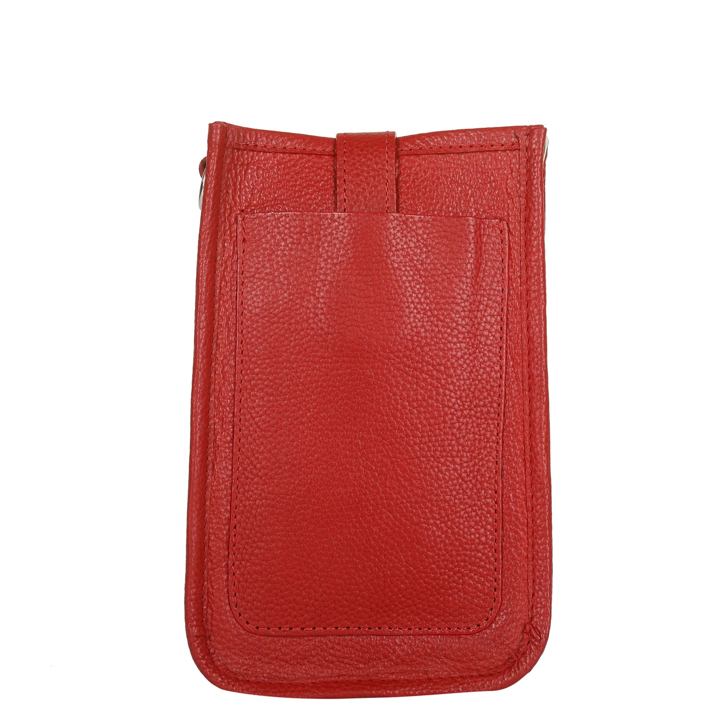 Red -Genuine Leather Crossbody Phone Sling Wallet Bag - Daily Use, Work & Travel for Men and Women