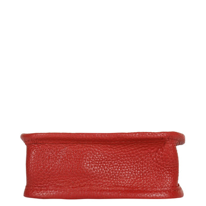 Red -Genuine Leather Crossbody Phone Sling Wallet Bag - Daily Use, Work & Travel for Men and Women