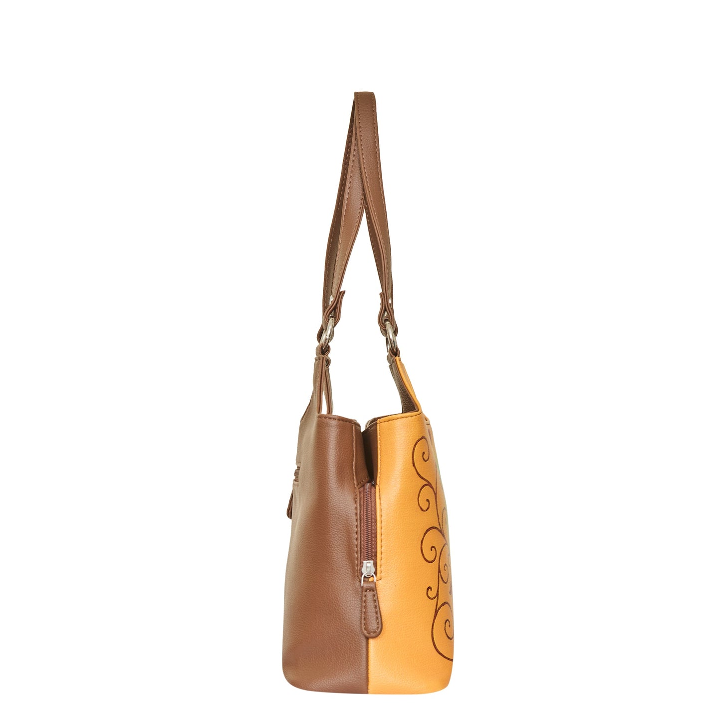 Hand Printed Wholesale Vegan Leather Shoulder Tote Bag for Women – Stylish Top Handle Handbag Purse– Travel, Office & Daily Use