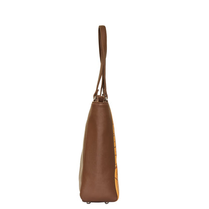 Genuine Leather Hand Printed ' Shoulder Tote Bag– Wholesale Top Handle Handbag for Women – Work, Travel & Daily Use