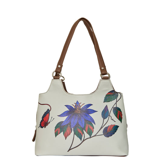 Hand Printed Vegan Leather Wholesale Shoulder Tote Bag for Women – Stylish Top Handle Handbag Purse– Travel, Office & Daily Use