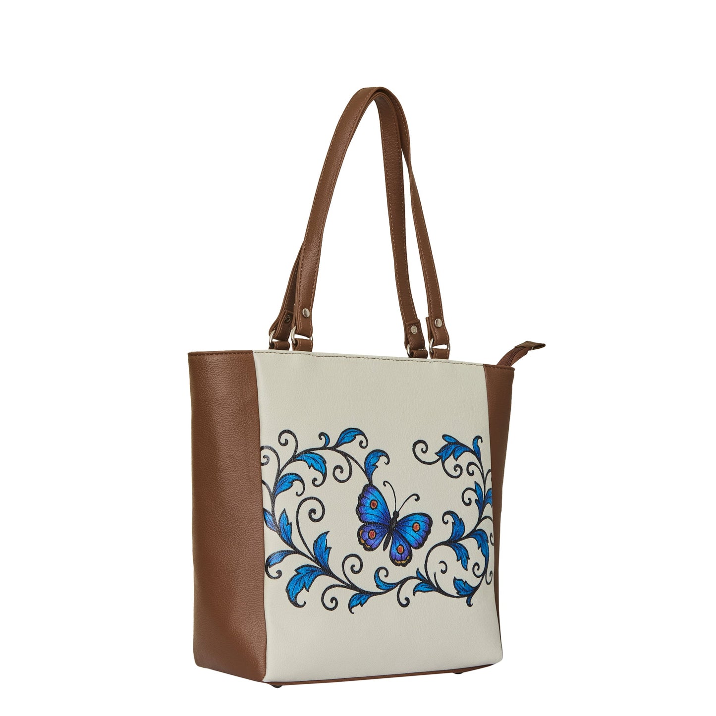 Wholesale Vegan Leather Ladies' Shoulder Tote Bag– Hand Printed Top Handle Handbag for Women – Work, Travel & Daily Use