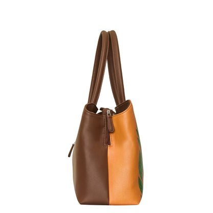 Hand Printed Butterflies Vegan Leather Wholesale Carryall Tote for Women – Stylish Shoulder, Top Handle & Handbag for Ladies – Office, Work, Travel & Daily Use