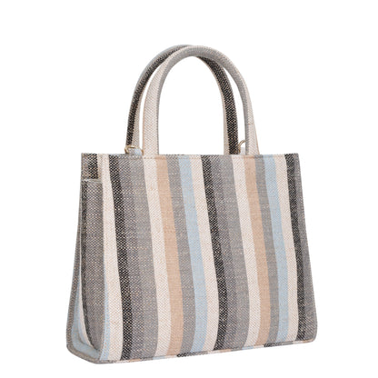 Wholesale Multicolor Canvas Crossbody Tote Handbag  with Zipper
