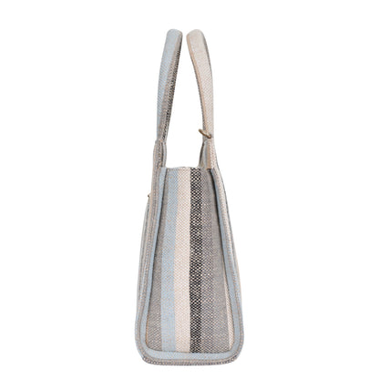 Wholesale Multicolor Canvas Crossbody Tote Handbag  with Zipper