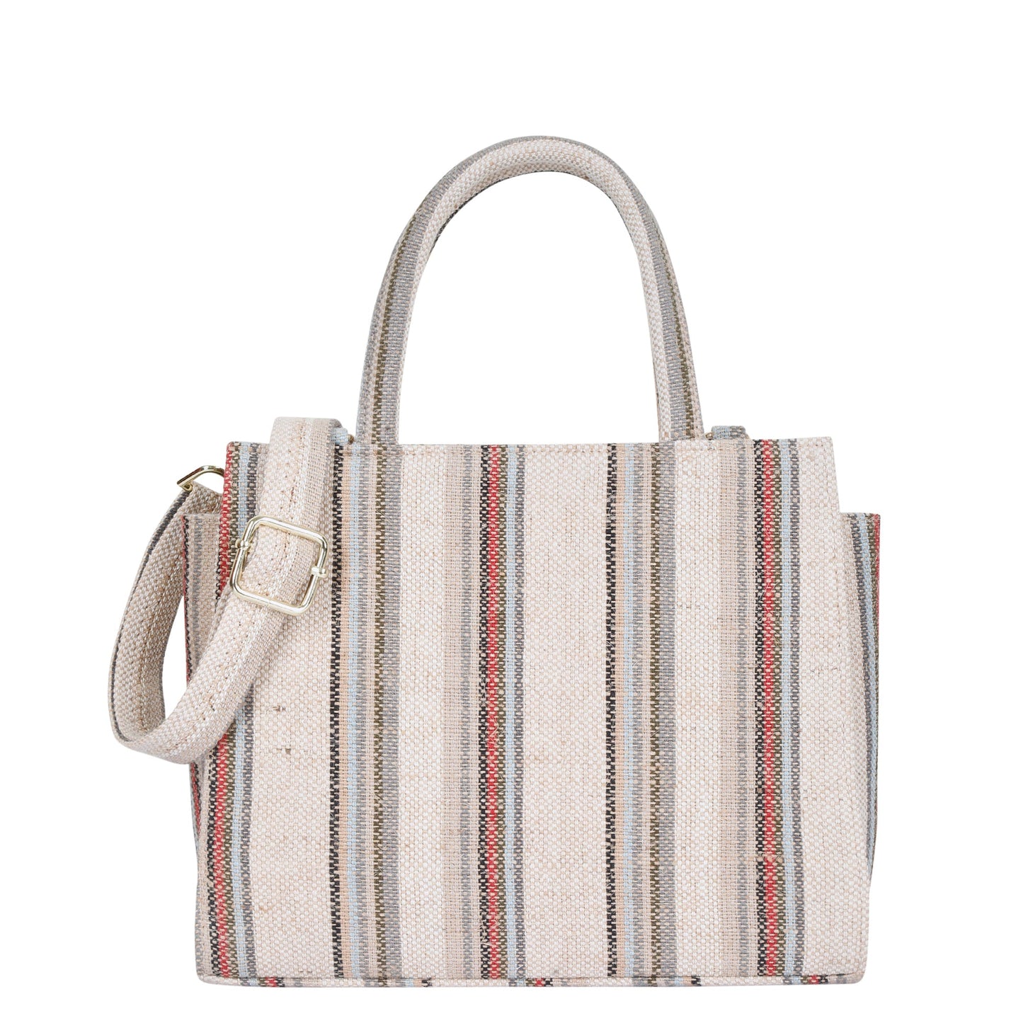 Wholesale  Brown & Grey Canvas Crossbody Tote Bag for Travel