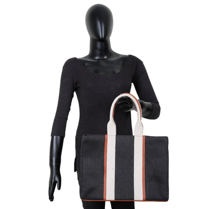 Wholesale  Black Canvas Tote Handbag with Zipper Strap