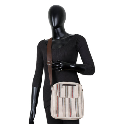 Wholesale Eco-friendly Multicolour Canvas Crossbody Sling Bag for Work