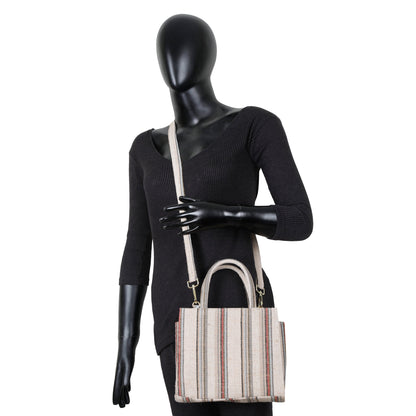 Wholesale  Brown & Grey Canvas Crossbody Tote Bag for Travel