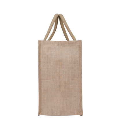 Printed Natural Jute Tote Bags for Eco-Friendly Shopping – Wholesale Supply