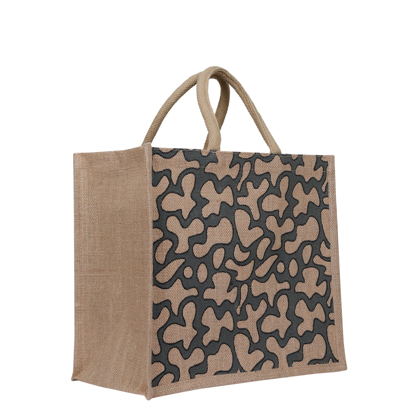 Printed Natural Jute Tote Bags for Eco-Friendly Shopping – Wholesale Supply