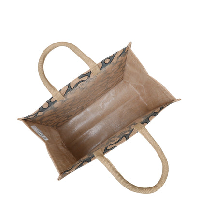 Printed Natural Jute Tote Bags for Eco-Friendly Shopping – Wholesale Supply