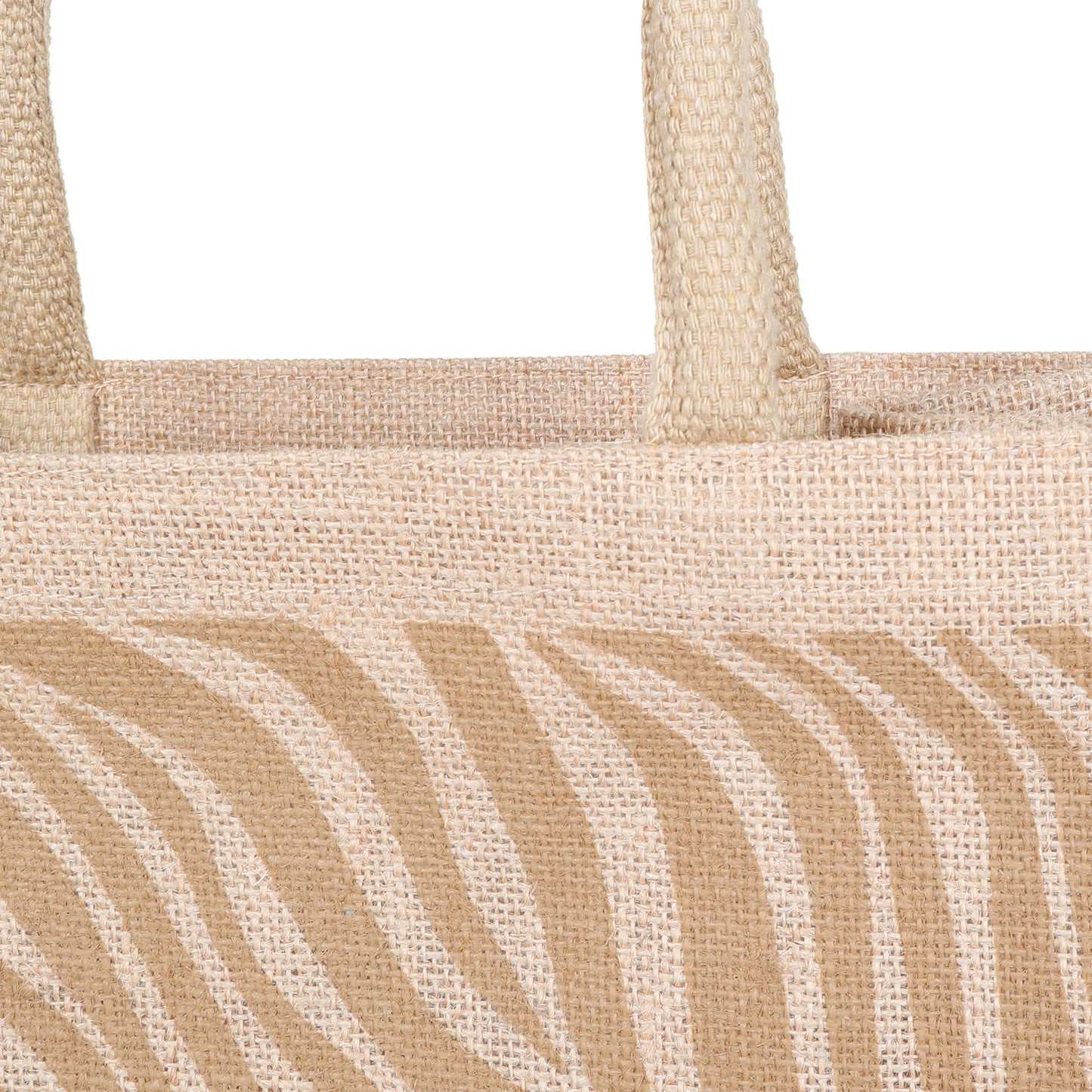 Zebra Print Natural Jute Tote Bags for Eco Shopping – Wholesale Supply