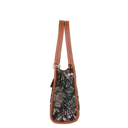 Women Vintage Tapestry Satchel Bag – Wholesale Vegan Leather Trimmed Crossbody, Shoulder & Hand Purse