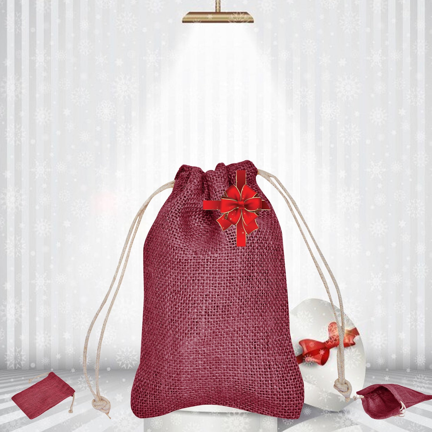 Wholesale Jute Drawstring Gift Bags & Eco-Friendly E co Friendly Reusable Bags