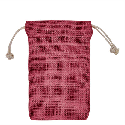 Wholesale Coloured Jute Drawstring Gift Bags for Weddings, Events (8 PCS)