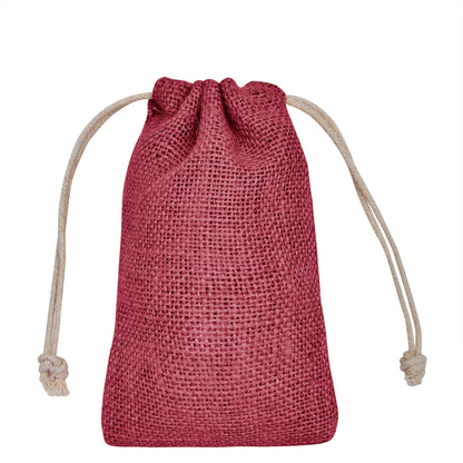 Wholesale Coloured Jute Drawstring Gift Bags for Weddings, Events (8 PCS)