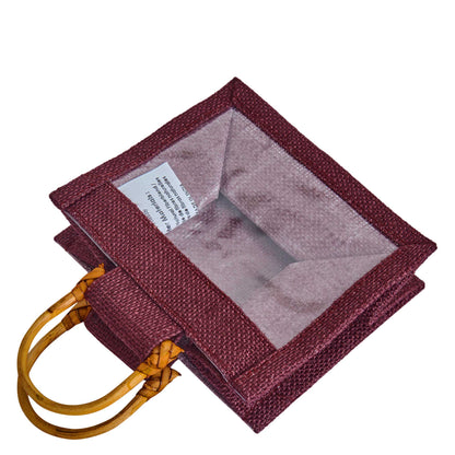 Wholesale Reusable Colourful Burlap Jute Gift Bags for Party Favours & Events (7 PCS)