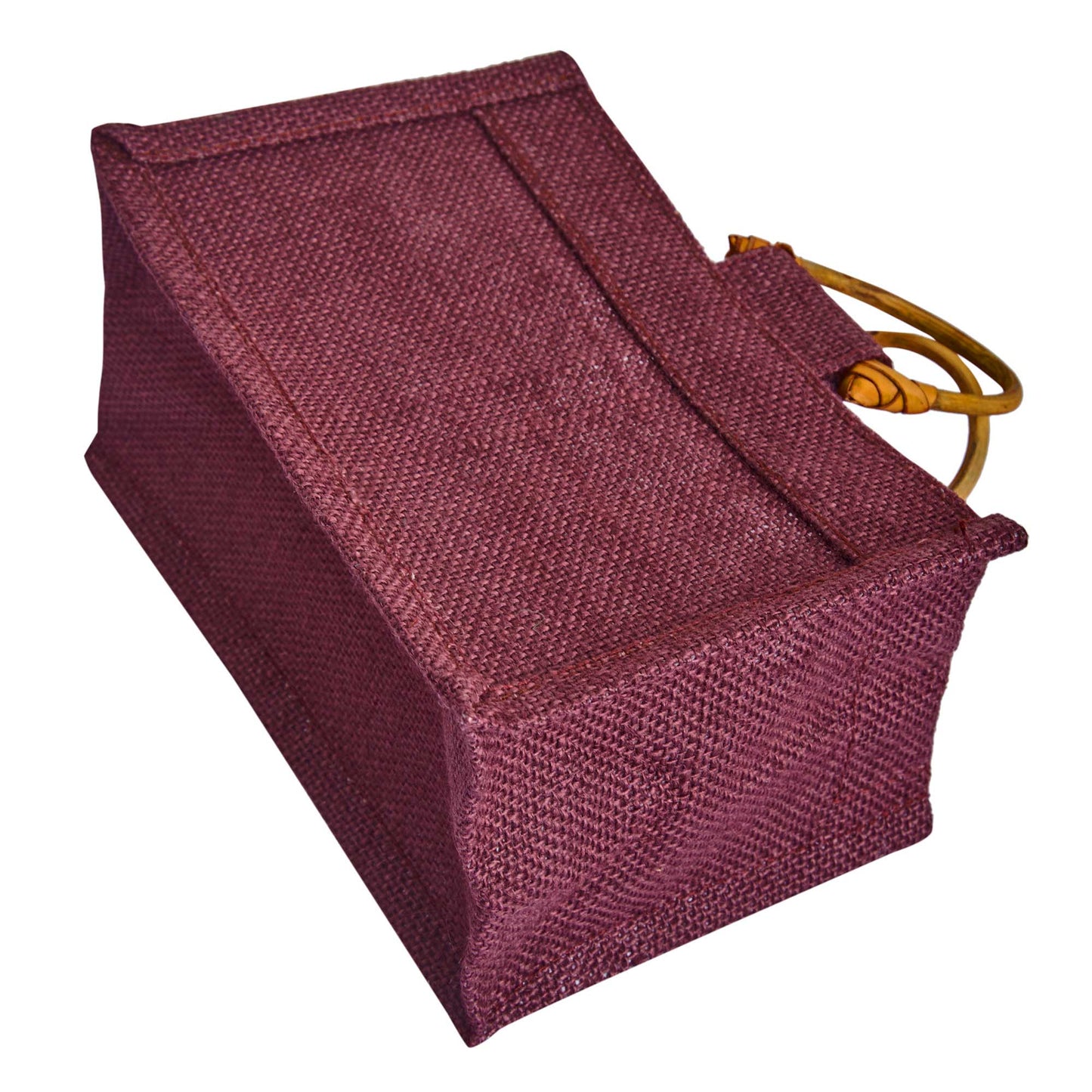 Wholesale Eco-Friendly Coloured Burlap Jute Gift Bags with Organza  (Packs of 7)