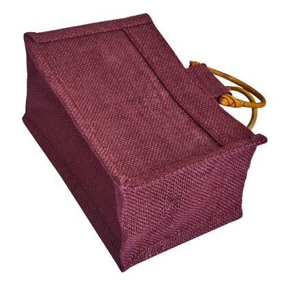 Wholesale Eco-Friendly Coloured Burlap Jute Gift Bags with Organza  (Packs of 7)