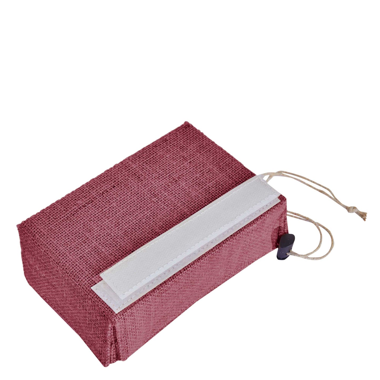 Wholesale Eco-Friendly Coloured Burlap Jute Gift Boxes with PVC Window for Events(Packs of 7)