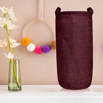 Wholesale Coloured Foldable Jute Laundry Storage Bins (Set of 4)