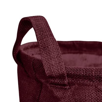 Jute Coloured Laundry Storage Baskets with Handles for Home Use(Set of 4)