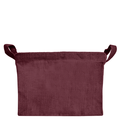 Wholesale Coloured Burlap  Reusable Jute Storage Basket  (Packs of 4)