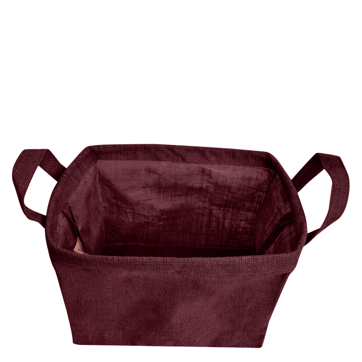 Wholesale Coloured Burlap  Reusable Jute Storage Basket  (Packs of 4)