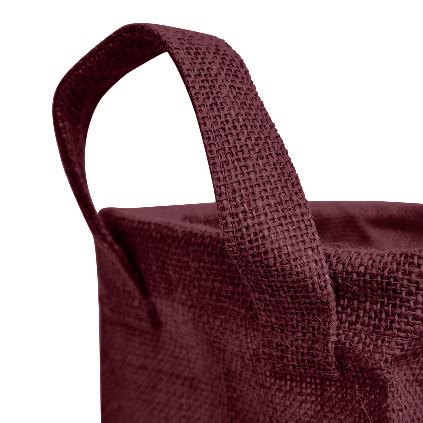 Wholesale Coloured Burlap  Reusable Jute Storage Basket  (Packs of 4)