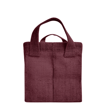 Wholesale Coloured Burlap Reusable Jute Laundry Basket  (Packs of 4)