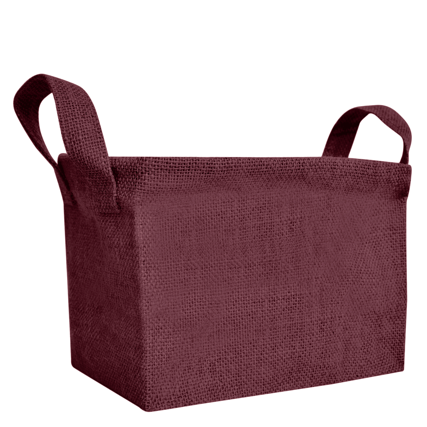 Wholesale Coloured Burlap Reusable Jute Laundry Basket  (Packs of 4)